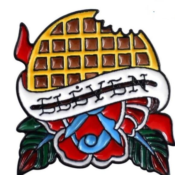 Waffle Eleven Stranger Things Pin Brooch - Picture 1 of 1